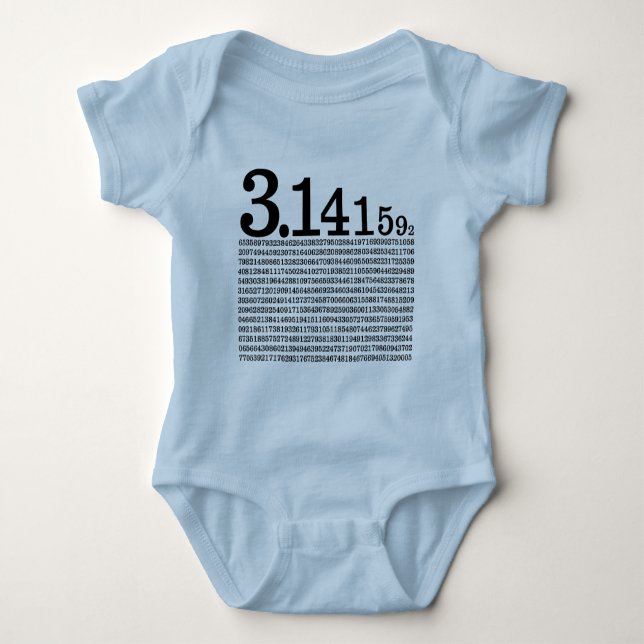 3,1415926 BABY STRAMPLER (Vorderseite)