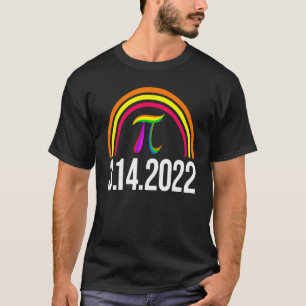 3 14 2022 Pi Math Rainbow Men Mathletics Liebe Bi T-Shirt