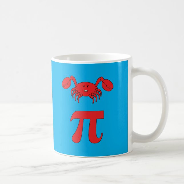 3.14 Crab Pie Pi Pun Funny Math Joke Kaffeetasse (Rechts)