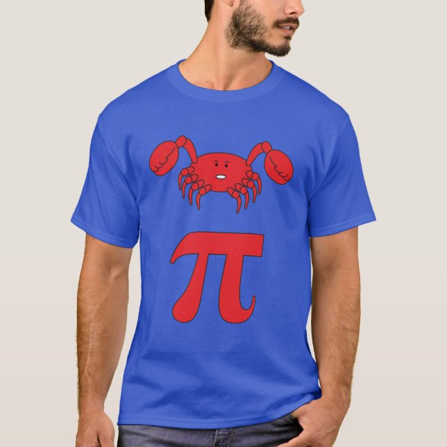3.14 Crab Pie Pi Pun Funny Math Joke T-Shirt (Vorderseite)