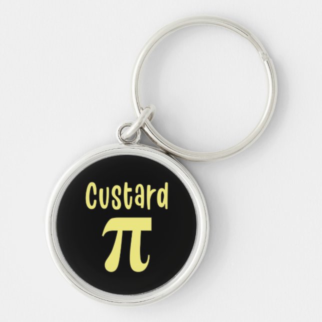 3.14 Custard Pie Pi Pun Funny Math Joke Schlüsselanhänger (Vorne)