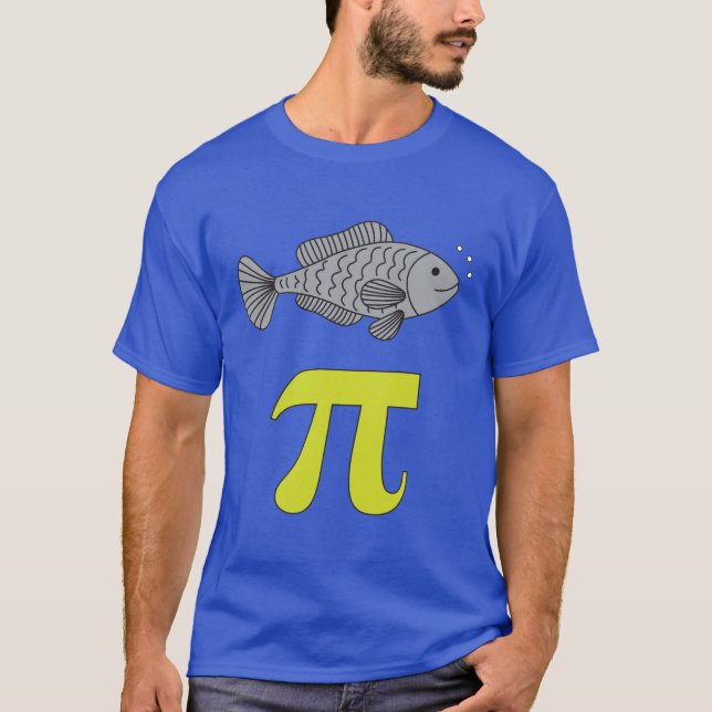 3.14 Fisch Pie Pi Pun Funny Math Joke T-Shirt (Vorderseite)