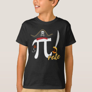 3.14 Girls Boys Pirat Pi Symbol T-Shirt