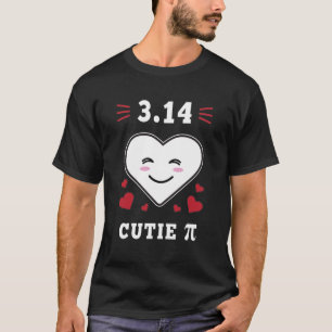 3.14 Herz Süße Pi Lustiger Mathe-Witz T-Shirt