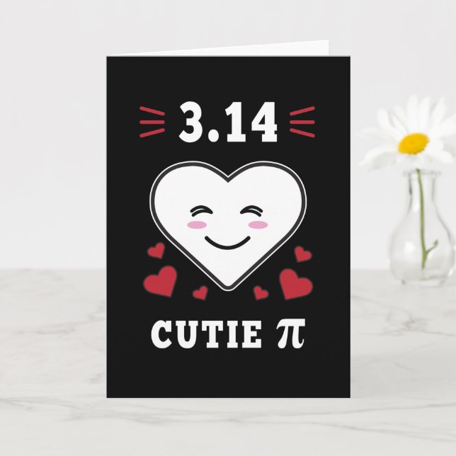 3.14 Herzliche Süsse Pi Funny Math Joke Karte (Kleine Pflanze)