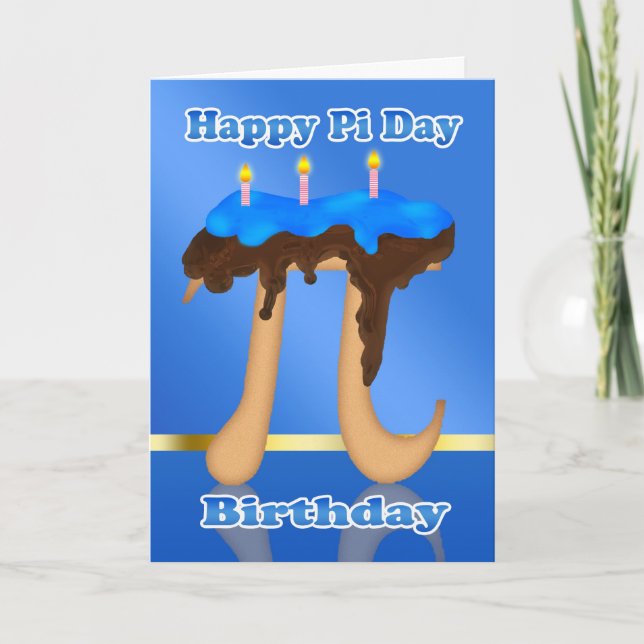 3.14 März 14. Geburtstag Karte (Vorderseite)