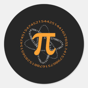 3.14 Mathematik Design für Pi Tag 1 Runder Aufkleber
