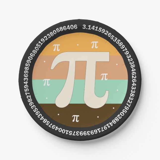 3.14 National Pi Day Design  - Pi Day Gift Idea Pappteller (Vorderseite)