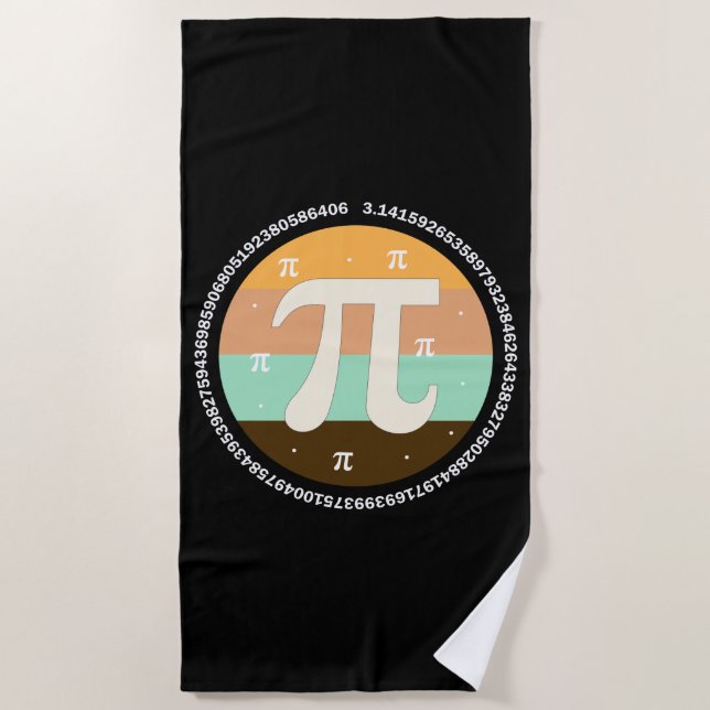 3.14 National Pi Day Design  - Pi Day Gift Idea Strandtuch (Vorderseite)