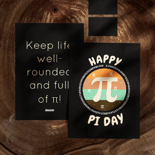 3.14 Nationaler Pi-Tag-Design - Frohen Pi-Tag Feiertagskarte