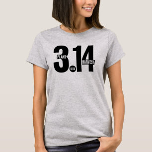 3.14 Pi Day Gärtner-Pflanze-Samen-Erntemathematik T-Shirt