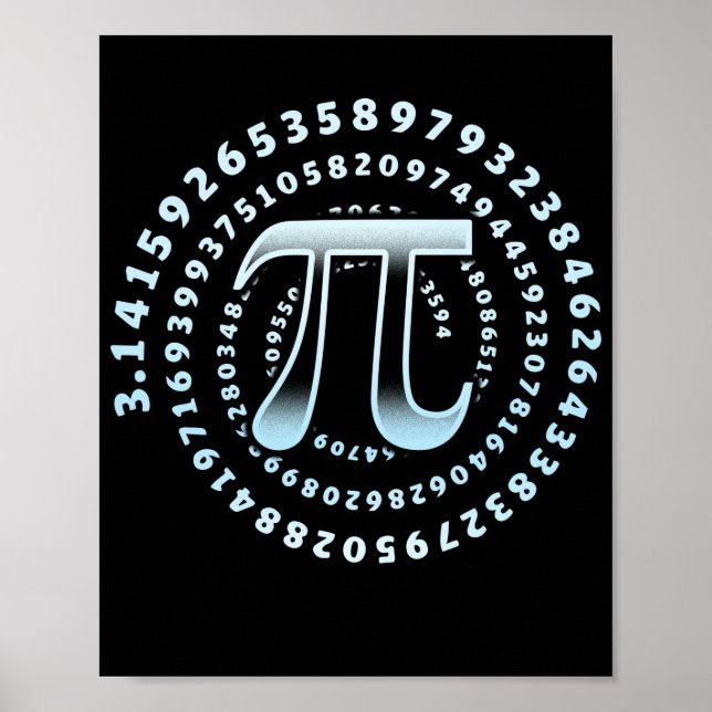 3.14 Pi Day Mathematics Physics Irrational Number Poster (Vorne)