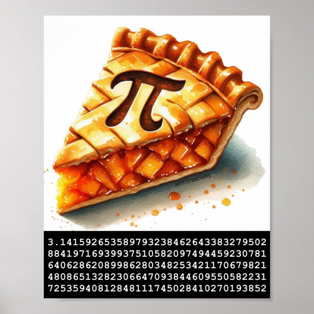 3,14 Pi-Day Pie Poster (Vorne)