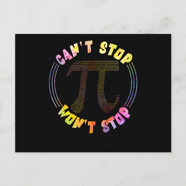 3.14 Pi Funny Math Postkarte (Vorderseite)