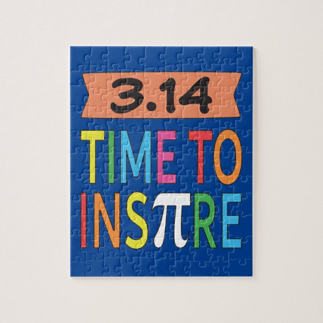 3.14 Pi Pun Funny Math Joke Inspirieren Puzzle (Vertikal)