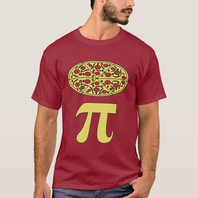 3.14 Pizza Pie Pi Pun Funny Math Joke T-Shirt (Vorderseite)