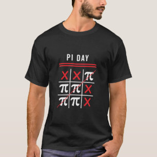 3.14 Tic-Tac-Toe Nägelchen Und Kreuze Frohen Pi-Ta T-Shirt