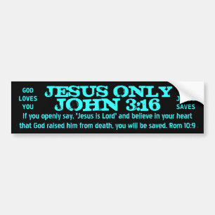 3:16 JESUSS ONLYJOHN AUTOAUFKLEBER