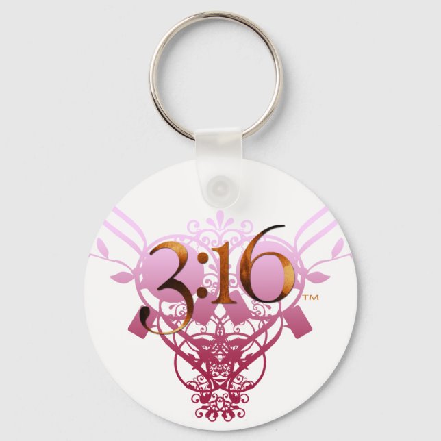 3:16 Schlüsselkette für Herzschlag Schlüsselanhänger (Vorderseite)