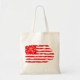 3% 1776 Flag #USAPatriotGraphics © Tragetasche