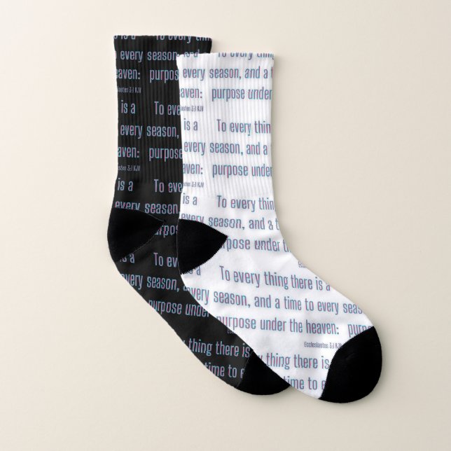 3:1 Bibelverse Duo All-Over-Print Socken (Paar)