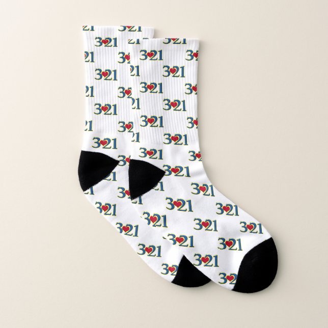 3-21 Welt-Down-Syndrom-Tag Socken (Paar)