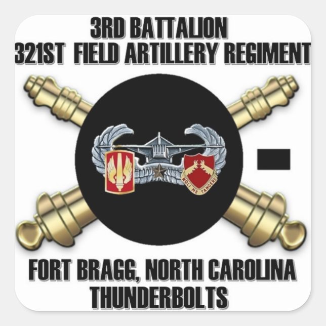 3-321 FAR Cannonball-Aufkleber Quadratischer Aufkleber (Vorderseite)