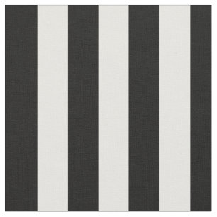 3/4" Schwarz-weißes Streifen-Gewebe Stoff