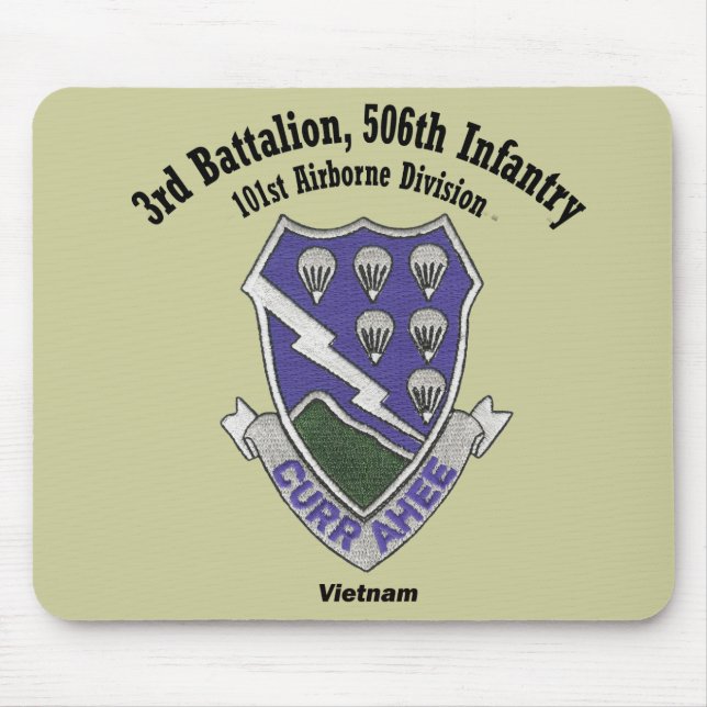 3-506th Mausunterlage - Vietnam Mousepad (Vorne)