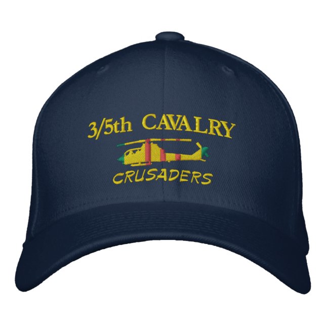 3/5. Cavalry AH-1G Cobra Hat Bestickte Baseballkappe (Vorderseite)