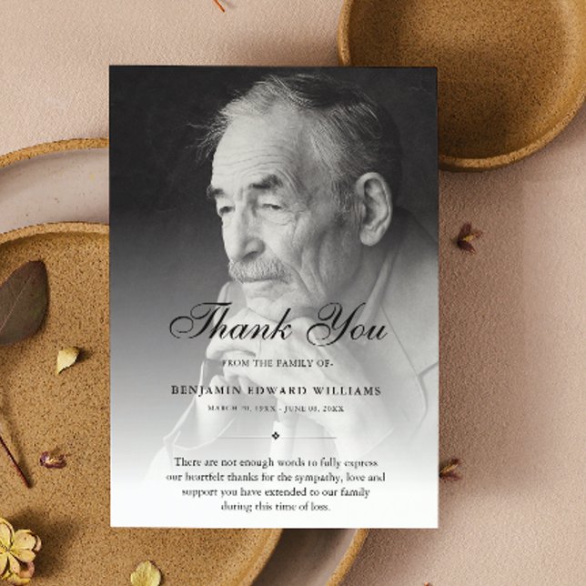 3.5 "x5" Danke für das Beileid zum Foto der Beerdi (Von Creator hochgeladen)