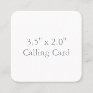 3,5" x 2,0" Rund Telefonnummerkarte