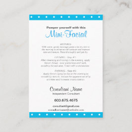 3,5" x 2,5" - Mini-Gesichtsanweisungskarten Visitenkarte