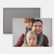 3,5" x 2,5" Rechteck-Foto-Magnet