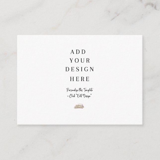 3,5" x 2,5" Verschlusskarten Begleitkarte (Vorderseite)