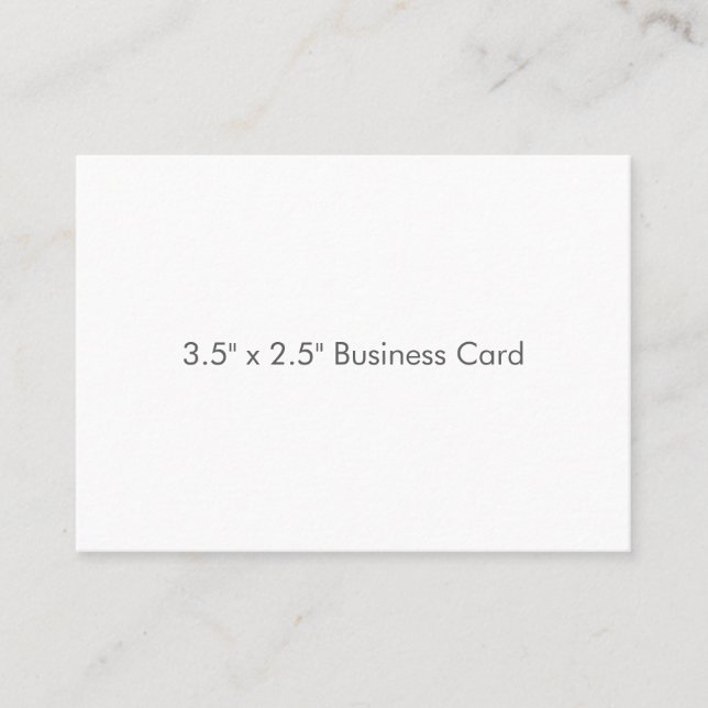 3,5" x 2,5" Visitenkarte (Vorderseite)