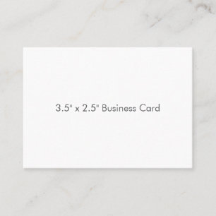 3,5" x 2,5" Visitenkarte Telefonnummerkarte