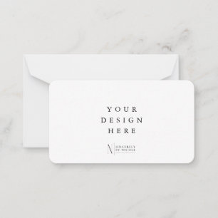 3,5 x 2" Kartendruck Mitteilungskarte