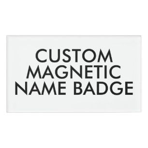 3,5" x 2" Personalisiertes Magnetisches Namensschi Namenschild