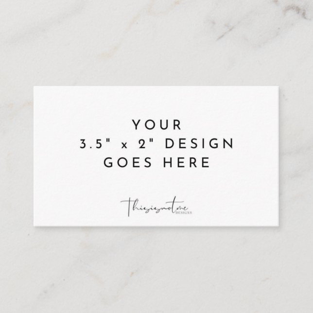 3,5 x 2" Template-Flat Platzkarte (Vorderseite)