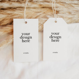 3,5 x 2" Vorzugstempeldruck Geschenkanhänger