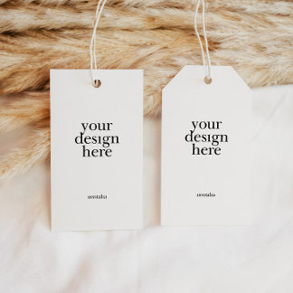 3,5 x 2" Vorzugstempeldruck Geschenkanhänger