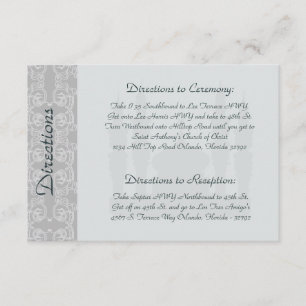 3.5 x 5 Direction Card Soft Blue Islamic Ramadan B Begleitkarte