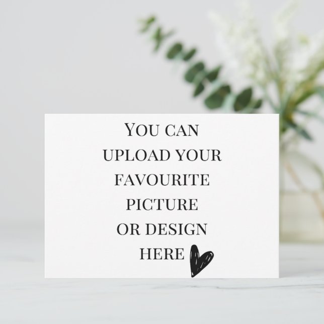 3,5" x 5" Gehäusekarte individuell anpassen - Land Begleitkarte (Stehend Vorderseite)