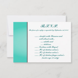 3,5 x 5 R.S.V.P Antwort-Karte Seepferd Anker Türki RSVP Karte