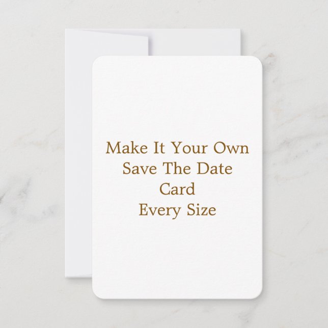 3,5" x 5" Save The Date Karte (Vorderseite)