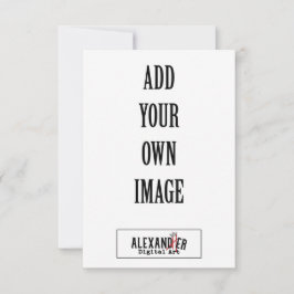 3,5 x 5" Vertikale A1-Flachkarte Mitteilungskarte