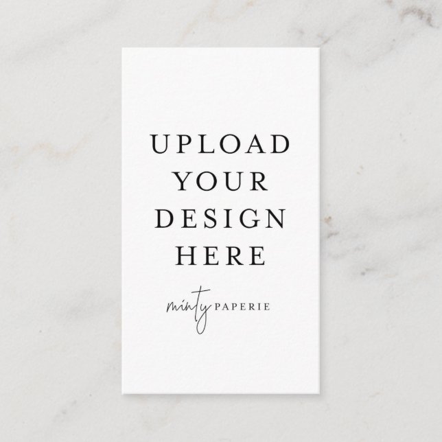 3,5 Zoll x 2 Zoll Umschließungskarte - Portrait Begleitkarte (Vorderseite)