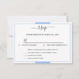 3,5 Zoll x 5 Zoll Antwortkarte RSVP Karte