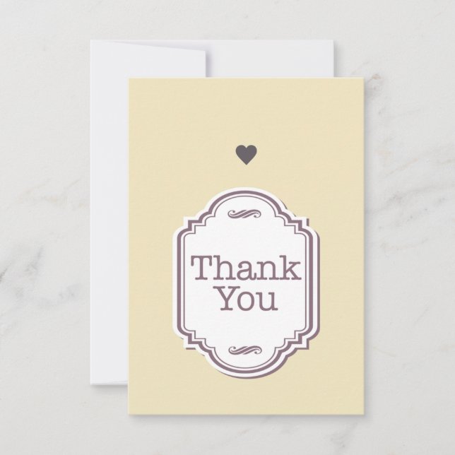 3,5 Zoll x 5 Zoll Flat Dankeschön Karte (Vorderseite)